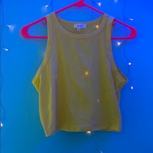 Yellow Loose Crop Top Kids Large